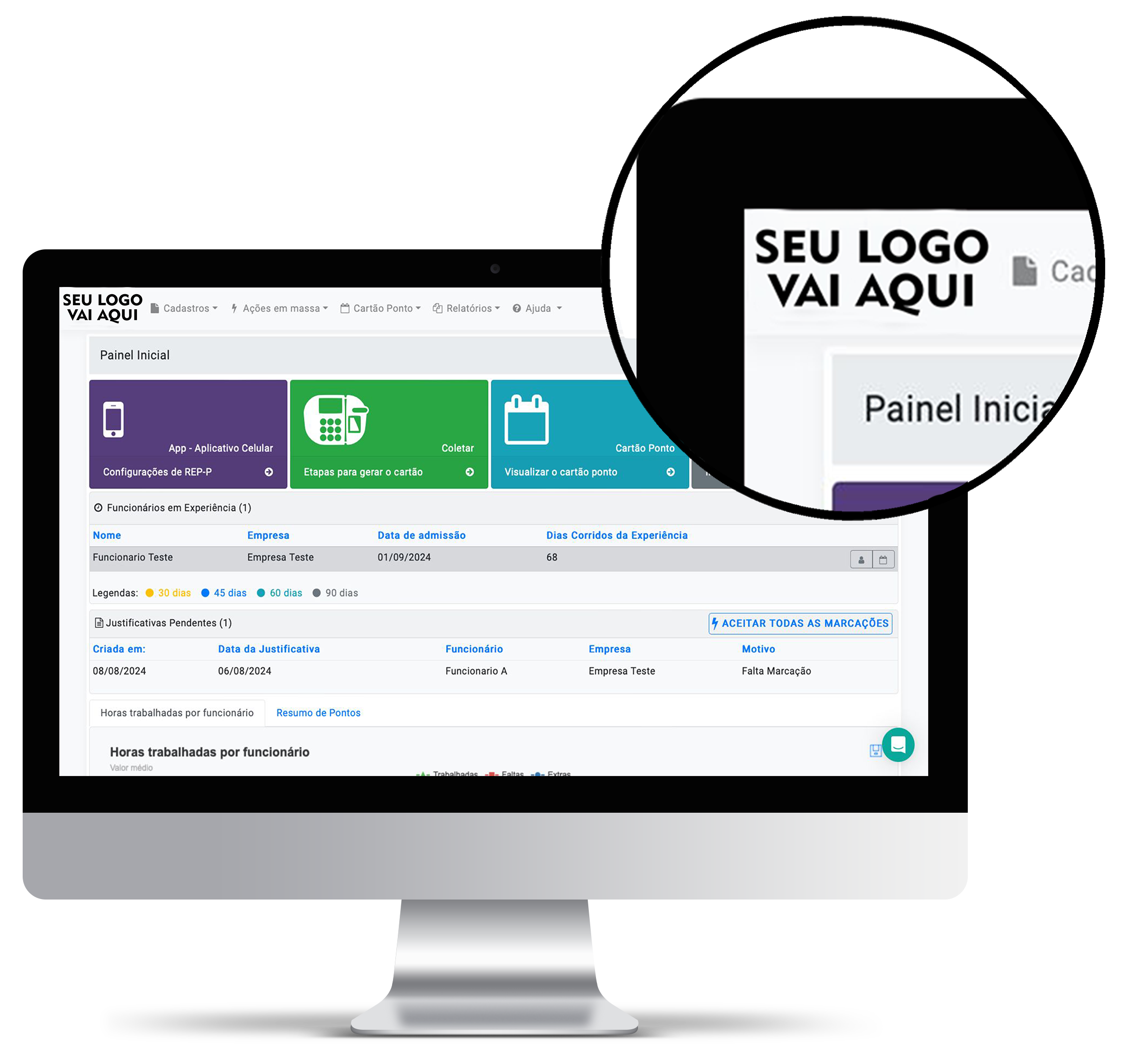 Personalize com a sua marca